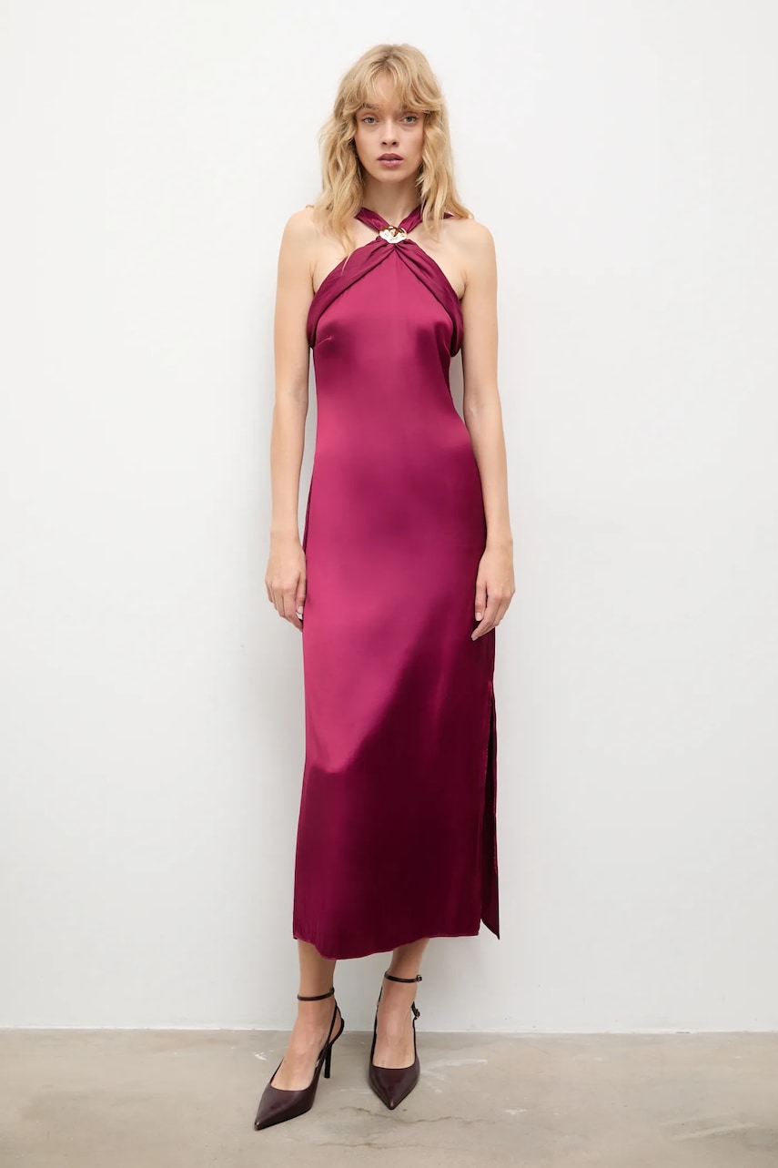 Answear.LAB rochie culoarea rosu