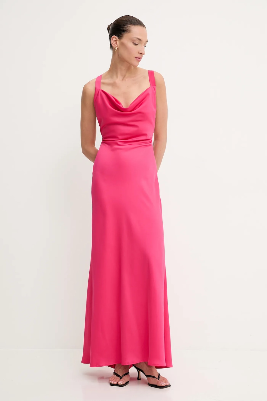 Answear.LAB rochie culoarea roz