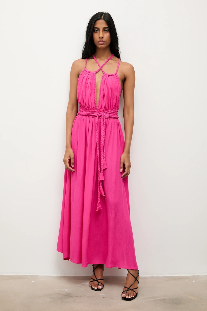 Answear.LAB rochie culoarea roz