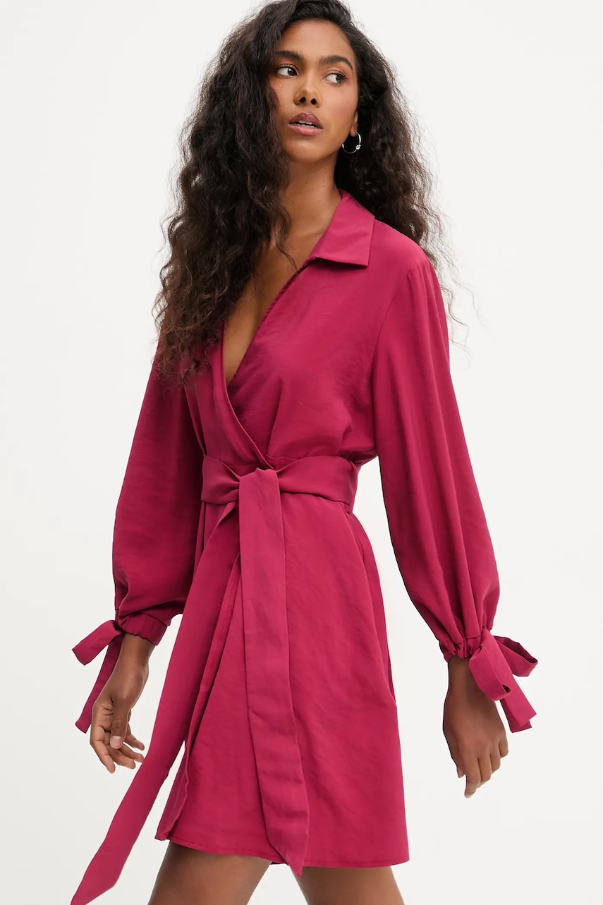 Answear.LAB rochie culoarea roz