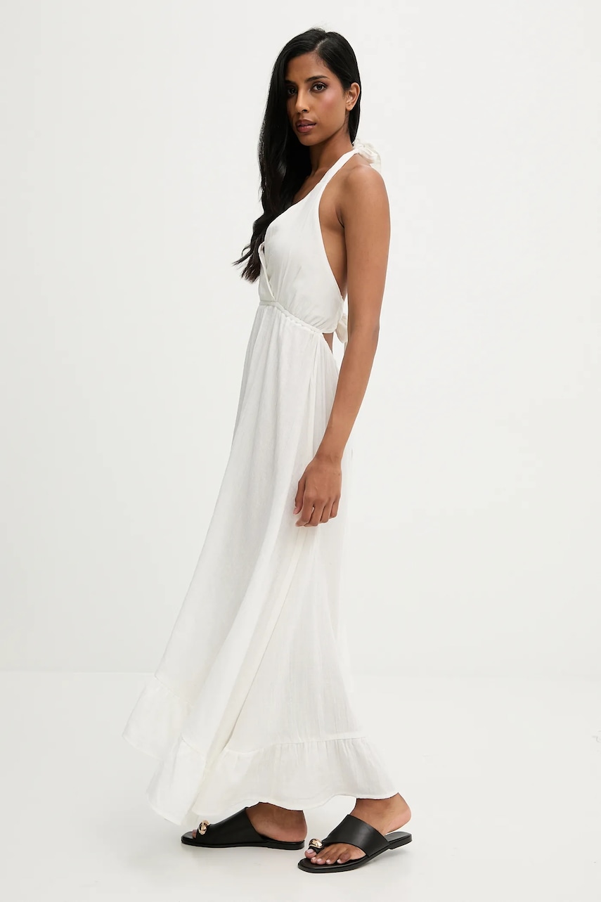 Answear.LAB rochie din bumbac culoarea alb
