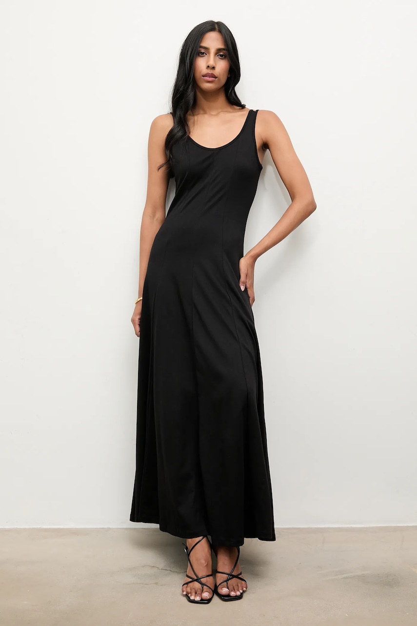 Answear.LAB rochie din bumbac culoarea negru