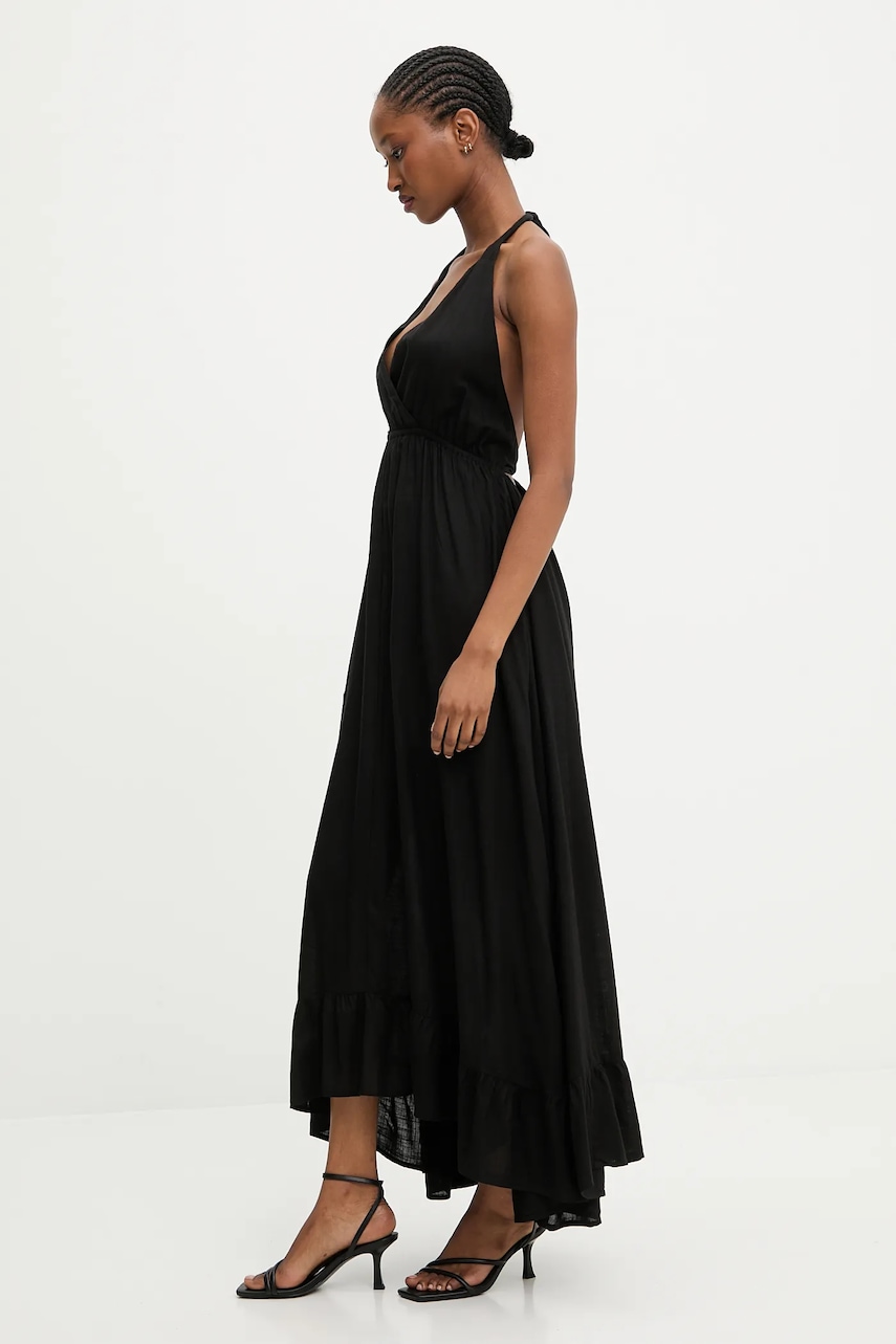 Answear.LAB rochie din bumbac culoarea negru