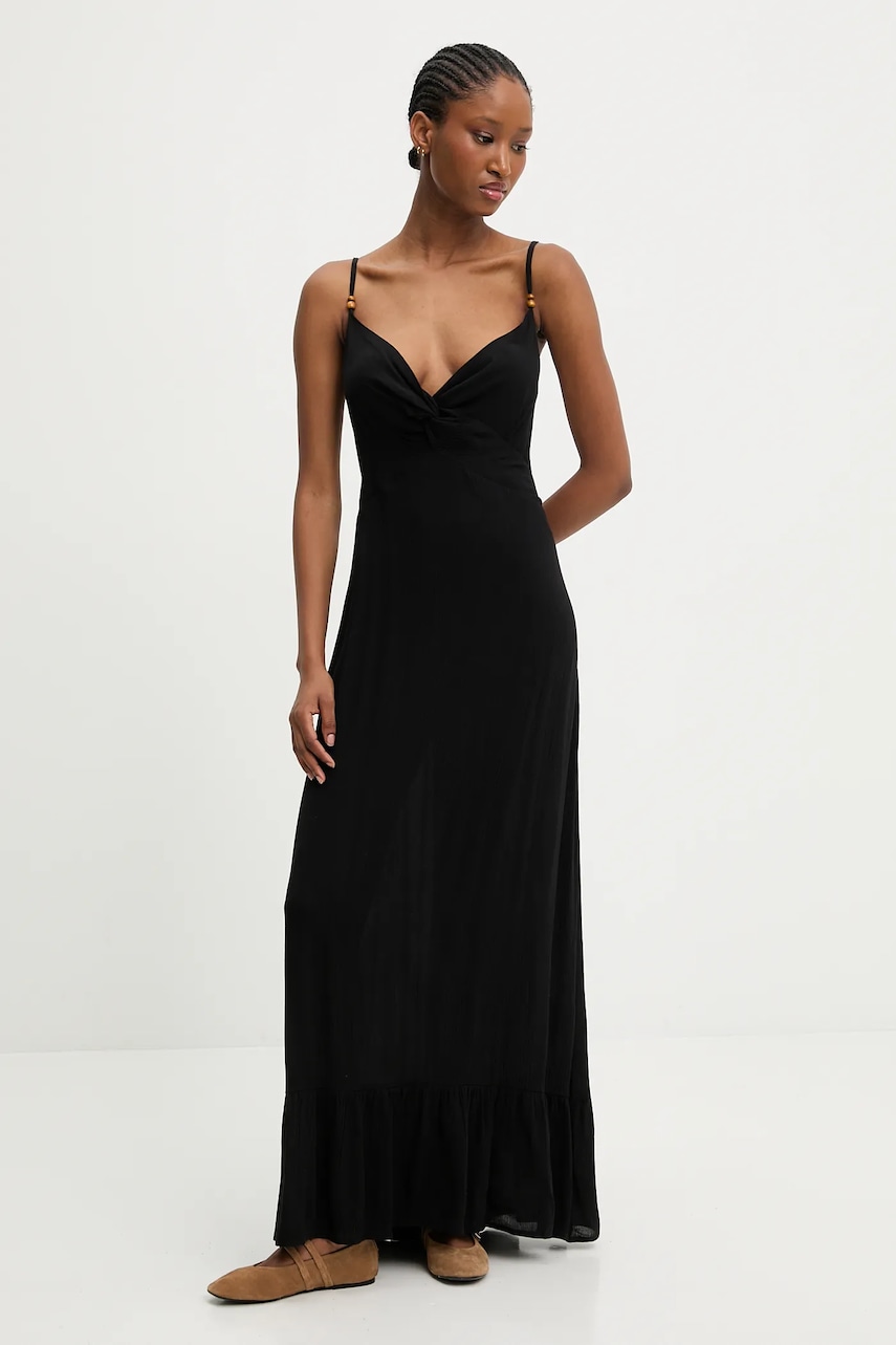 Answear.LAB rochie din bumbac culoarea negru