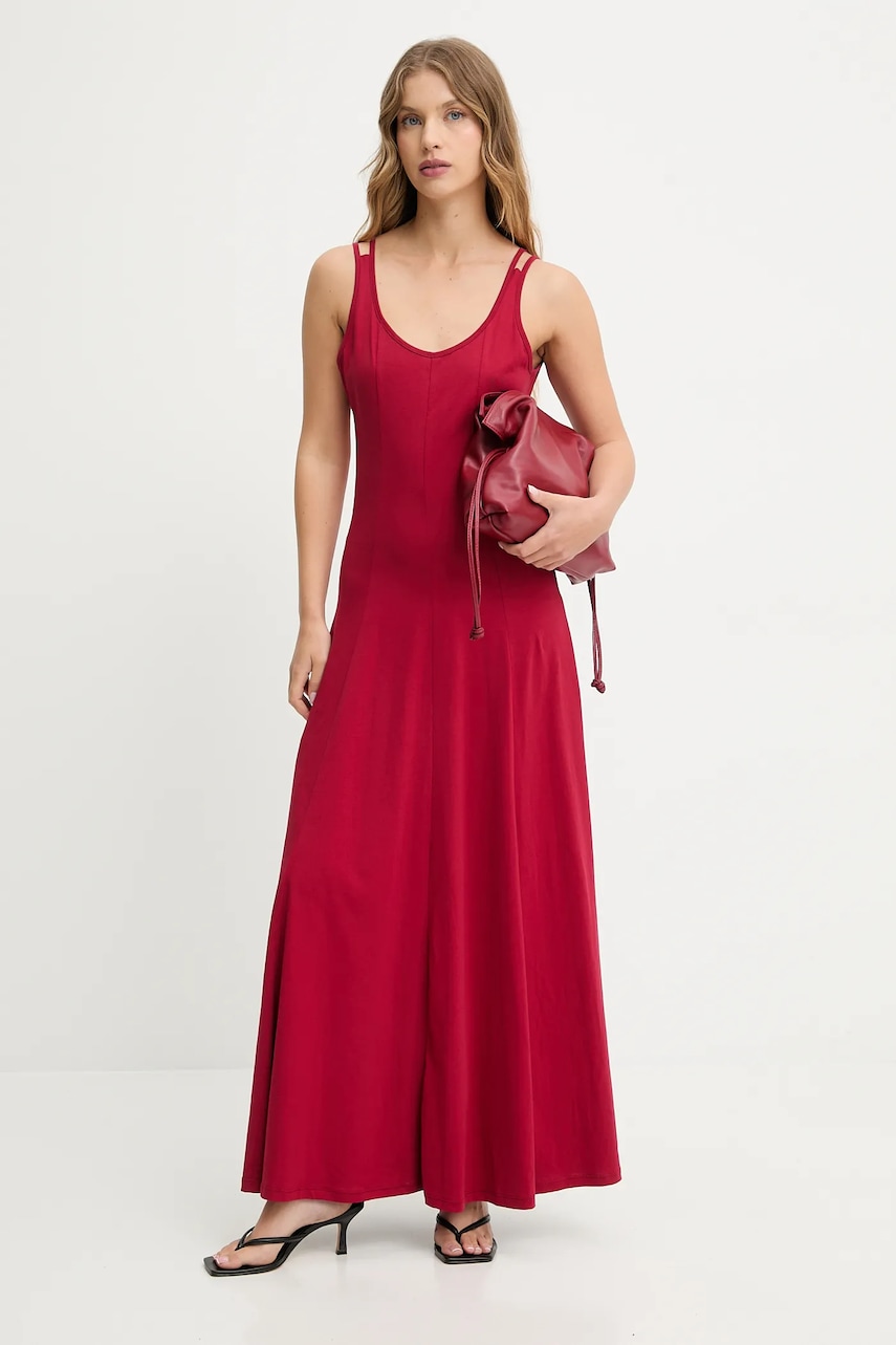 Answear.LAB rochie din bumbac culoarea rosu