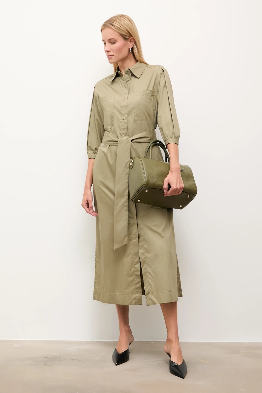 Answear.LAB rochie din bumbac culoarea verde