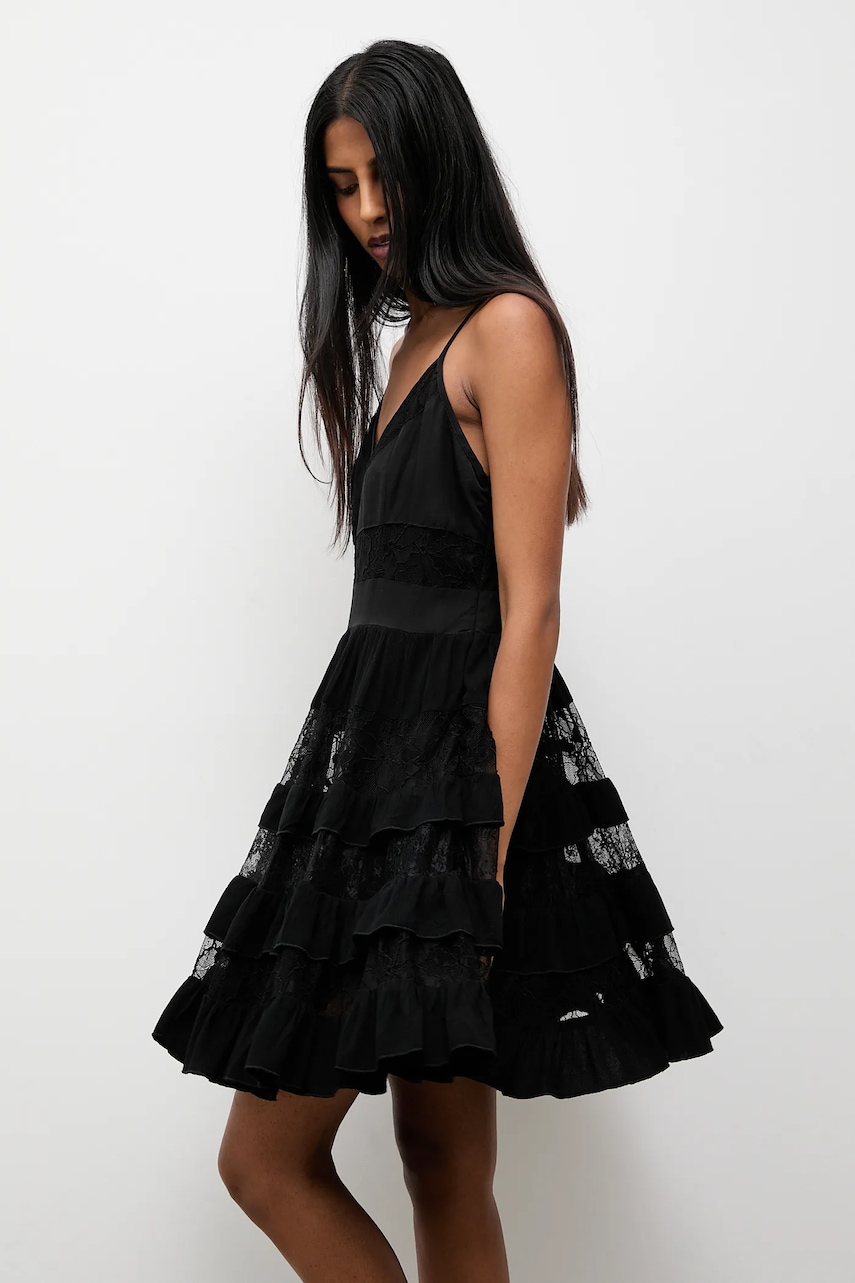 Answear.LAB rochie din in culoarea negru