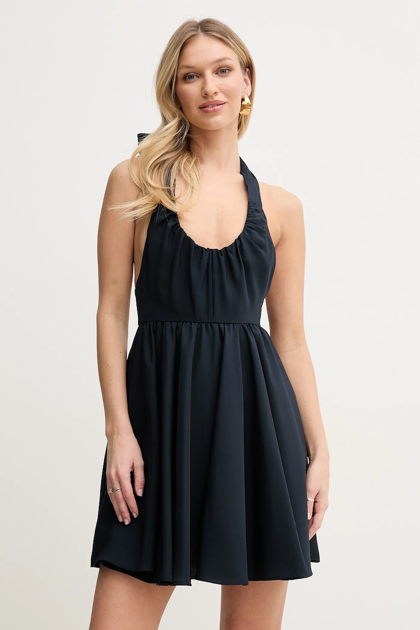 Armani Exchange rochie culoarea bleumarin