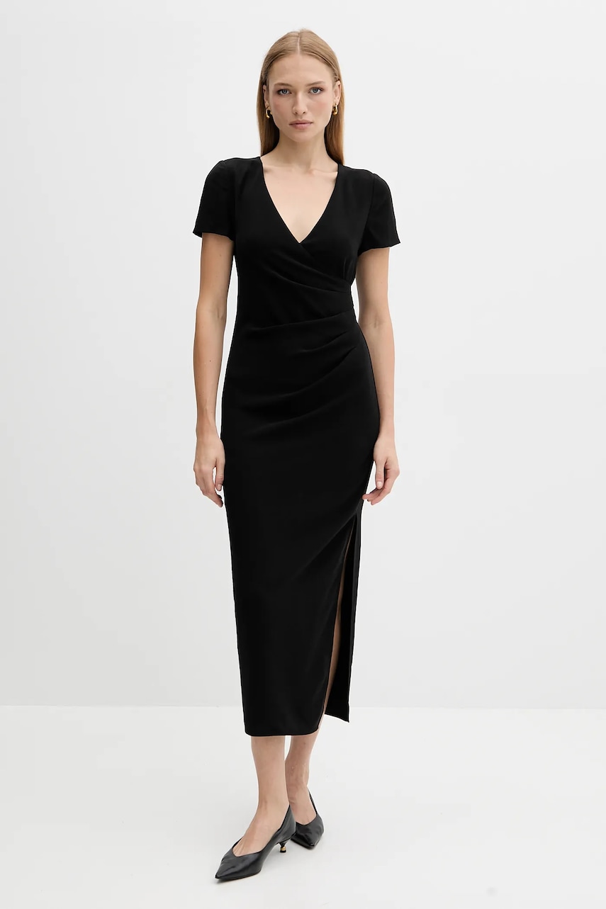 Armani Exchange rochie culoarea negru