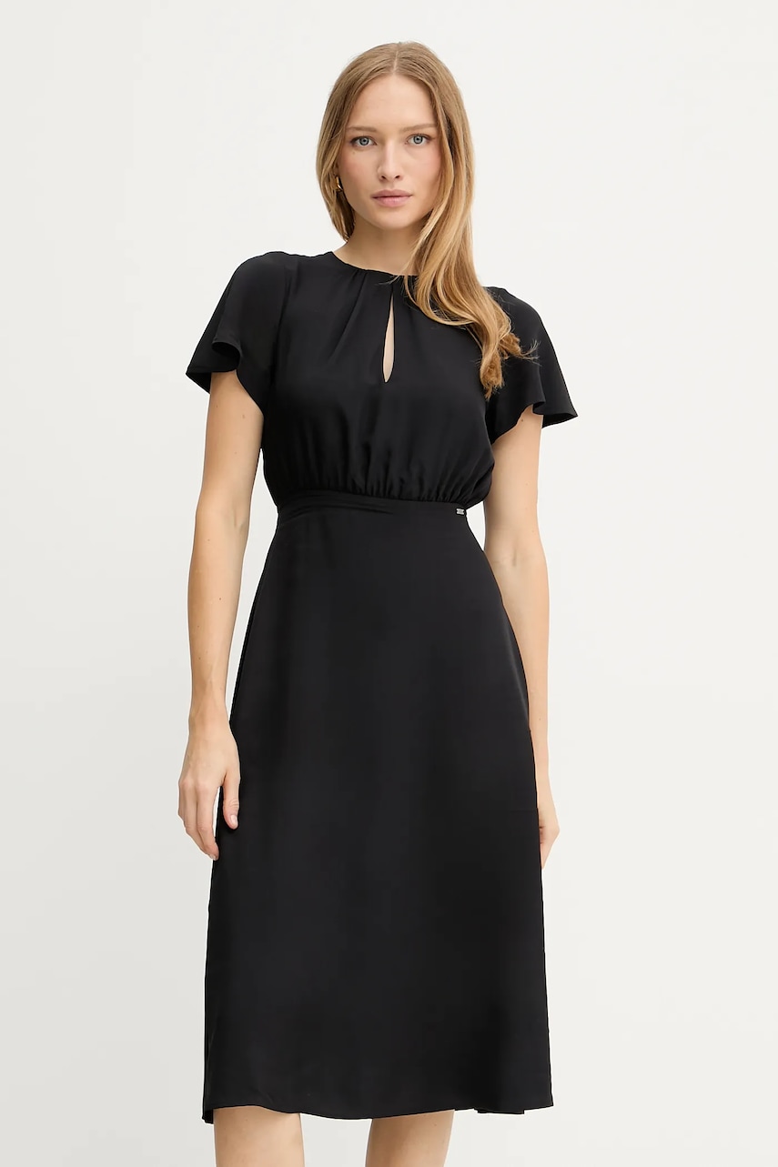 Armani Exchange rochie culoarea negru