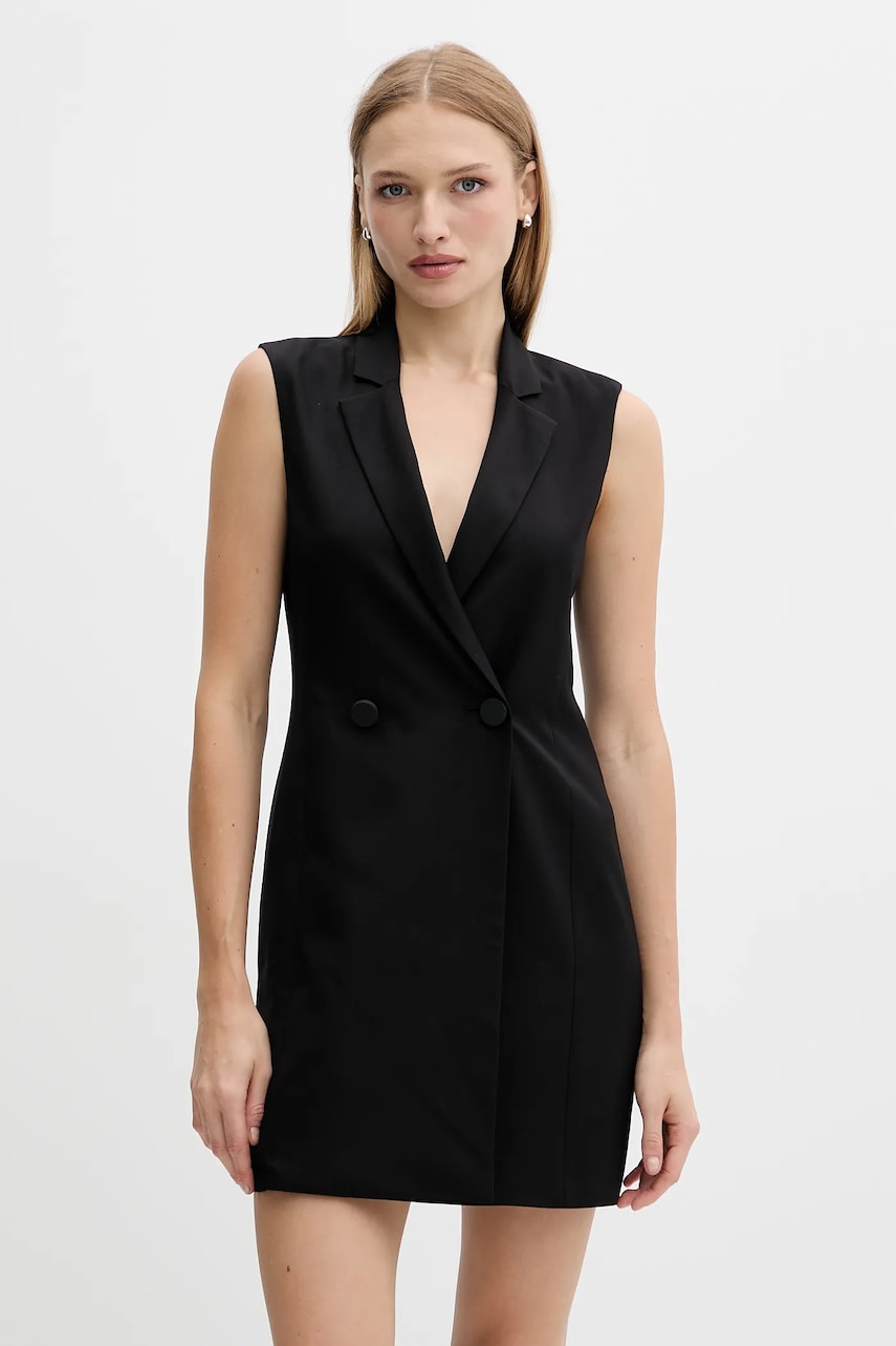 Armani Exchange rochie culoarea negru