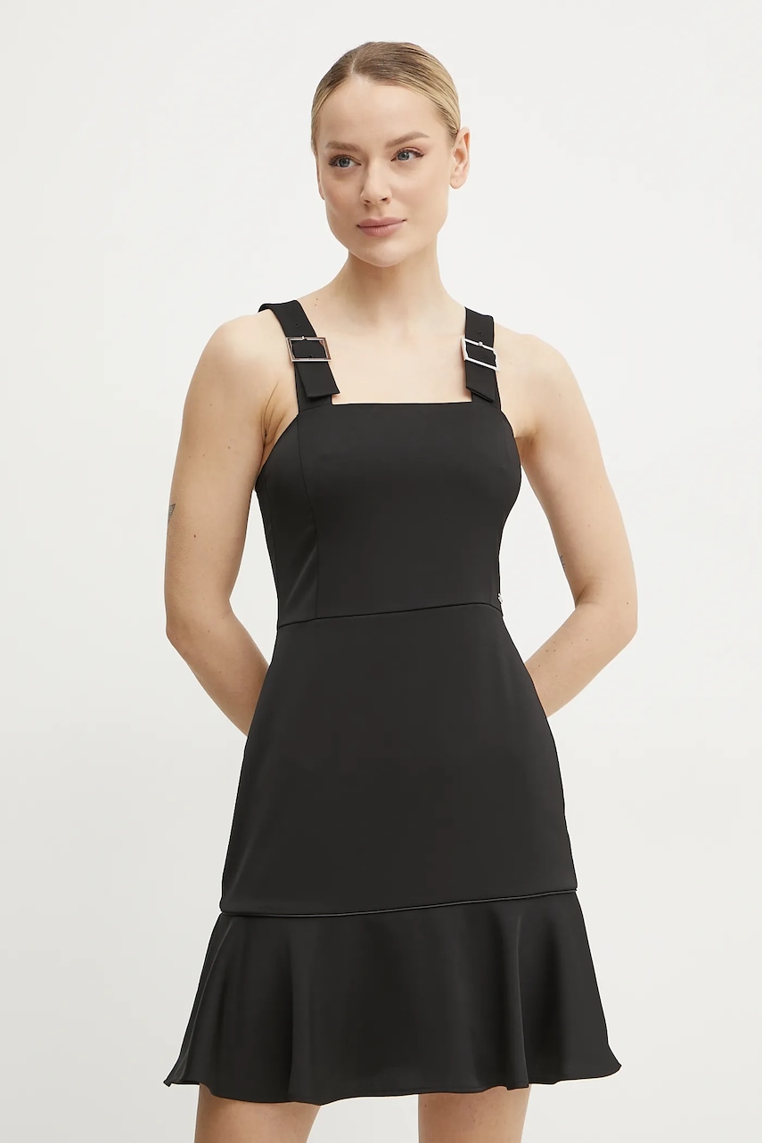 Armani Exchange rochie culoarea negru