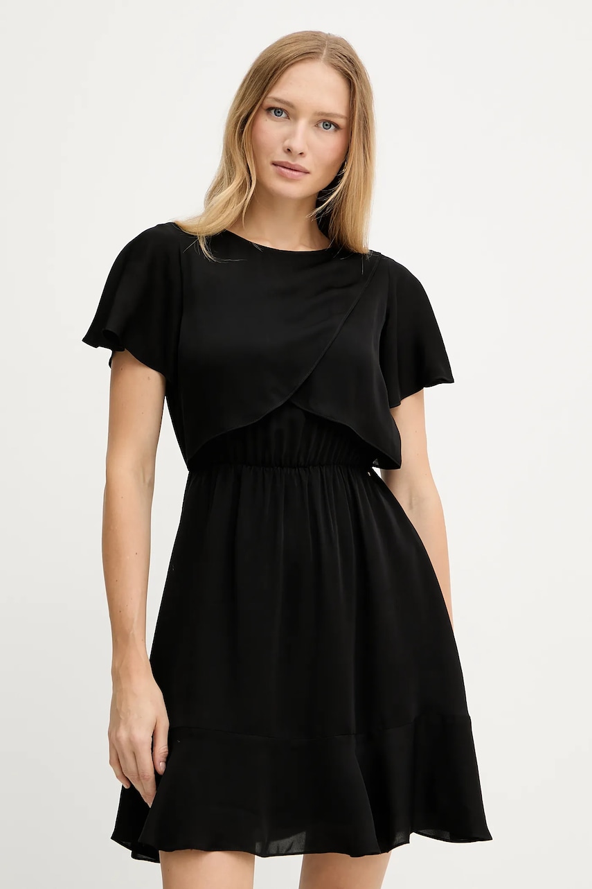 Armani Exchange rochie culoarea negru