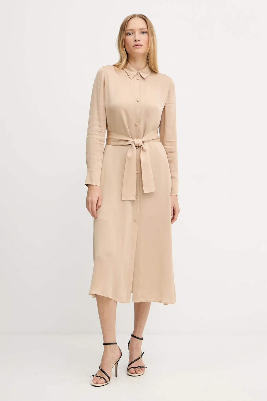 Armani Exchange rochie culoarea verde