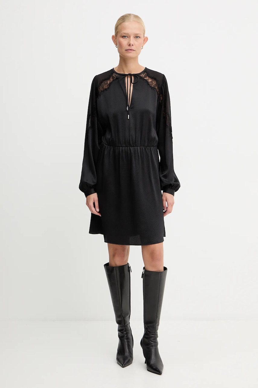 BOSS Orange rochie culoarea negru