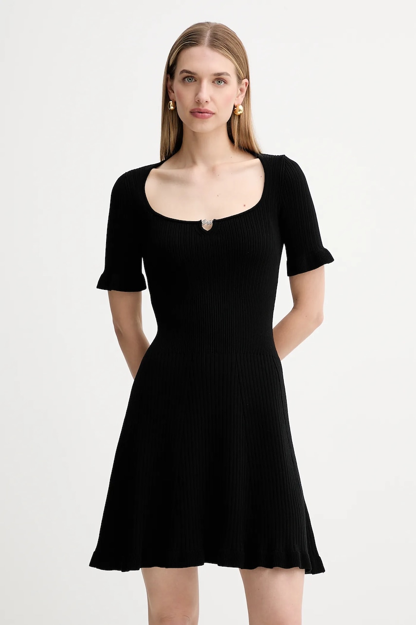 BOSS Orange rochie culoarea negru