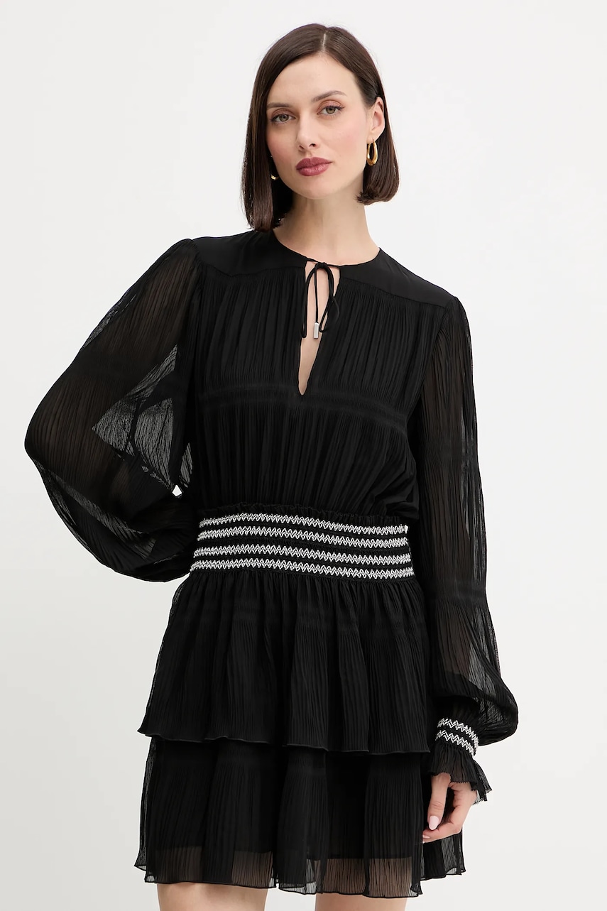 BOSS Orange rochie culoarea negru