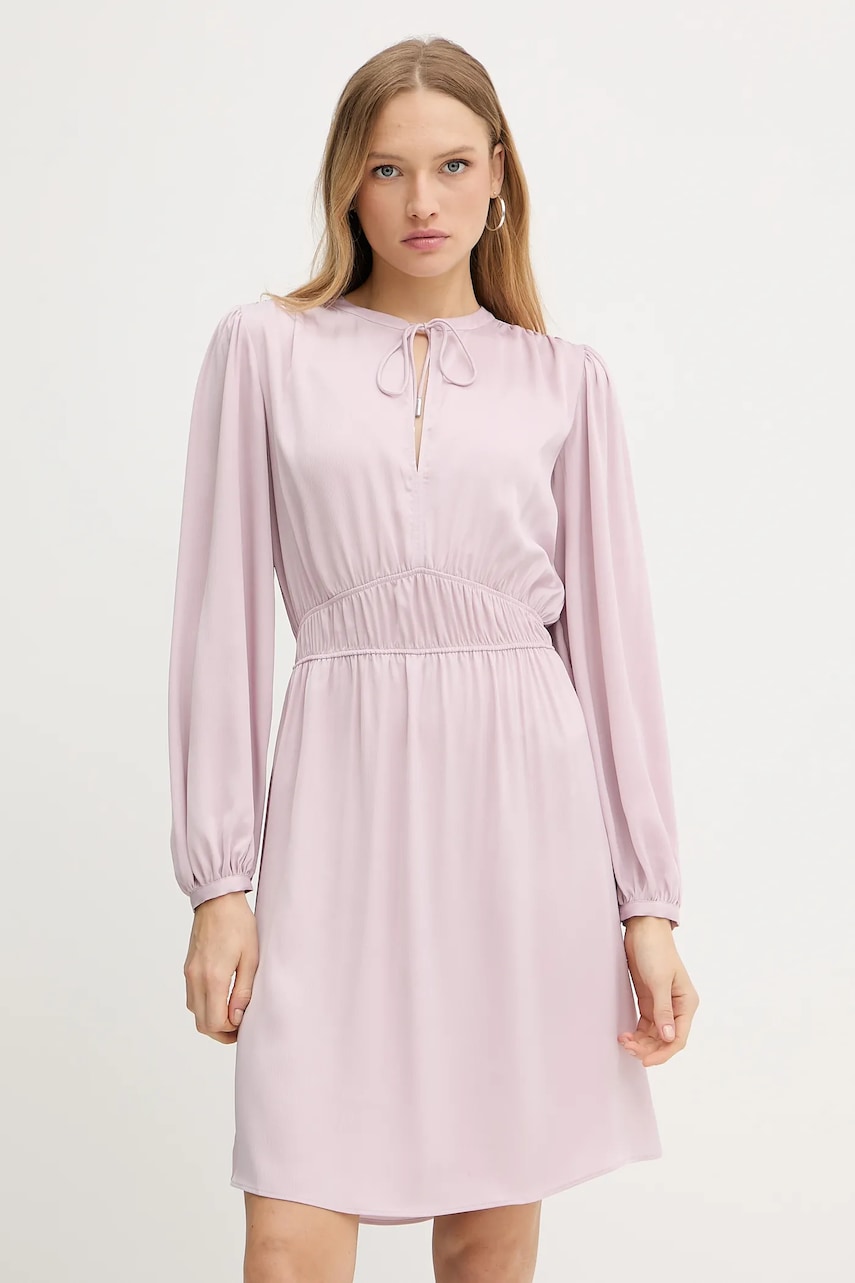 BOSS Orange rochie culoarea roz