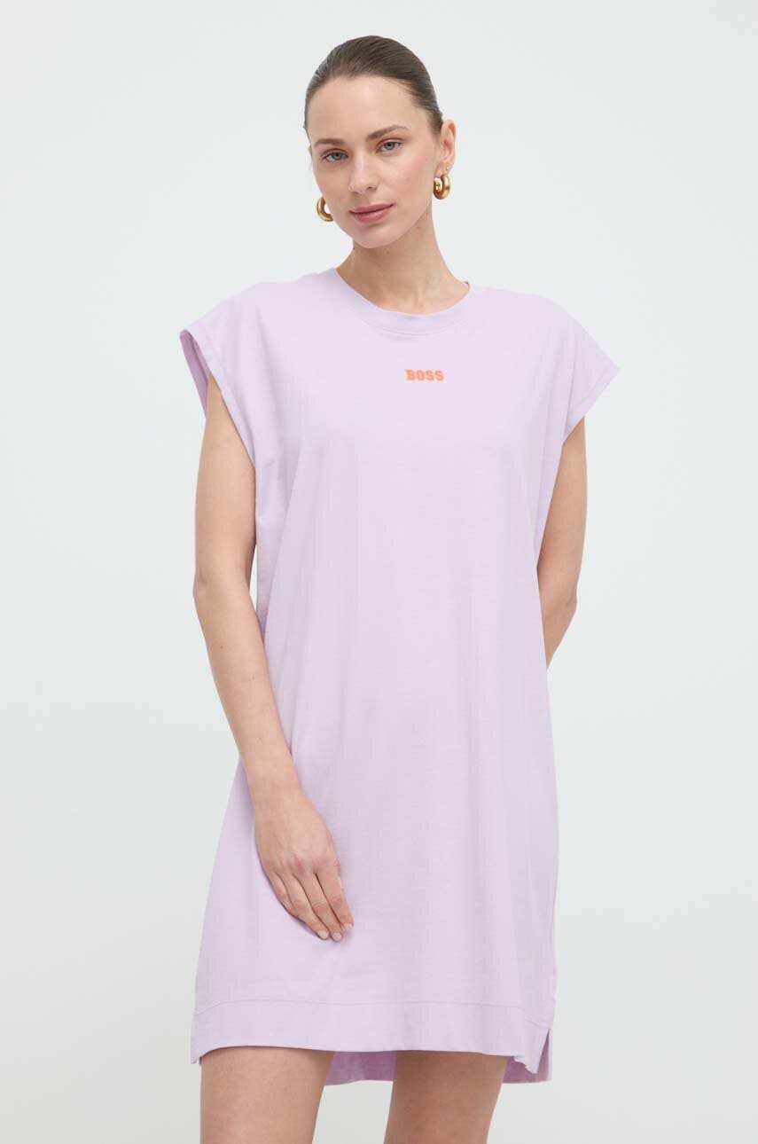 BOSS Orange rochie culoarea violet