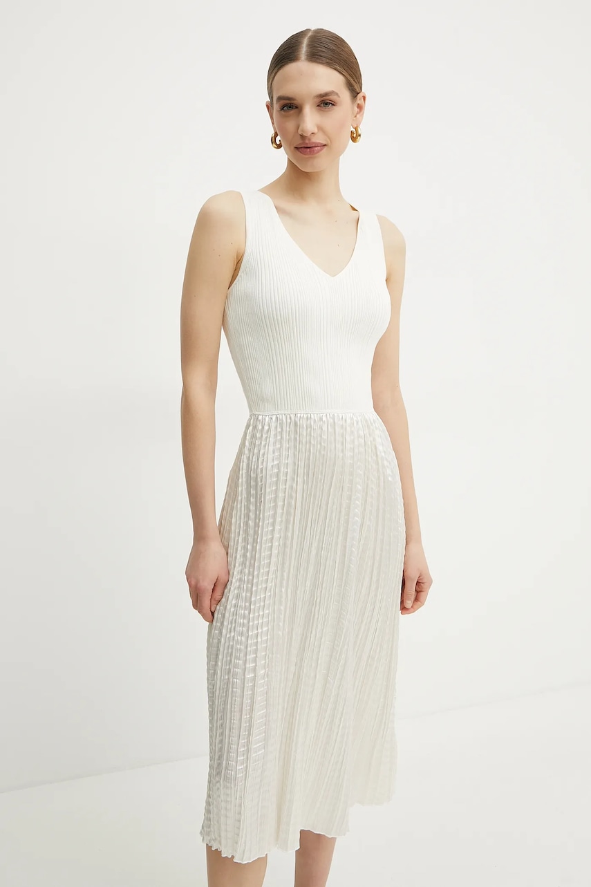 BOSS rochie culoarea bej