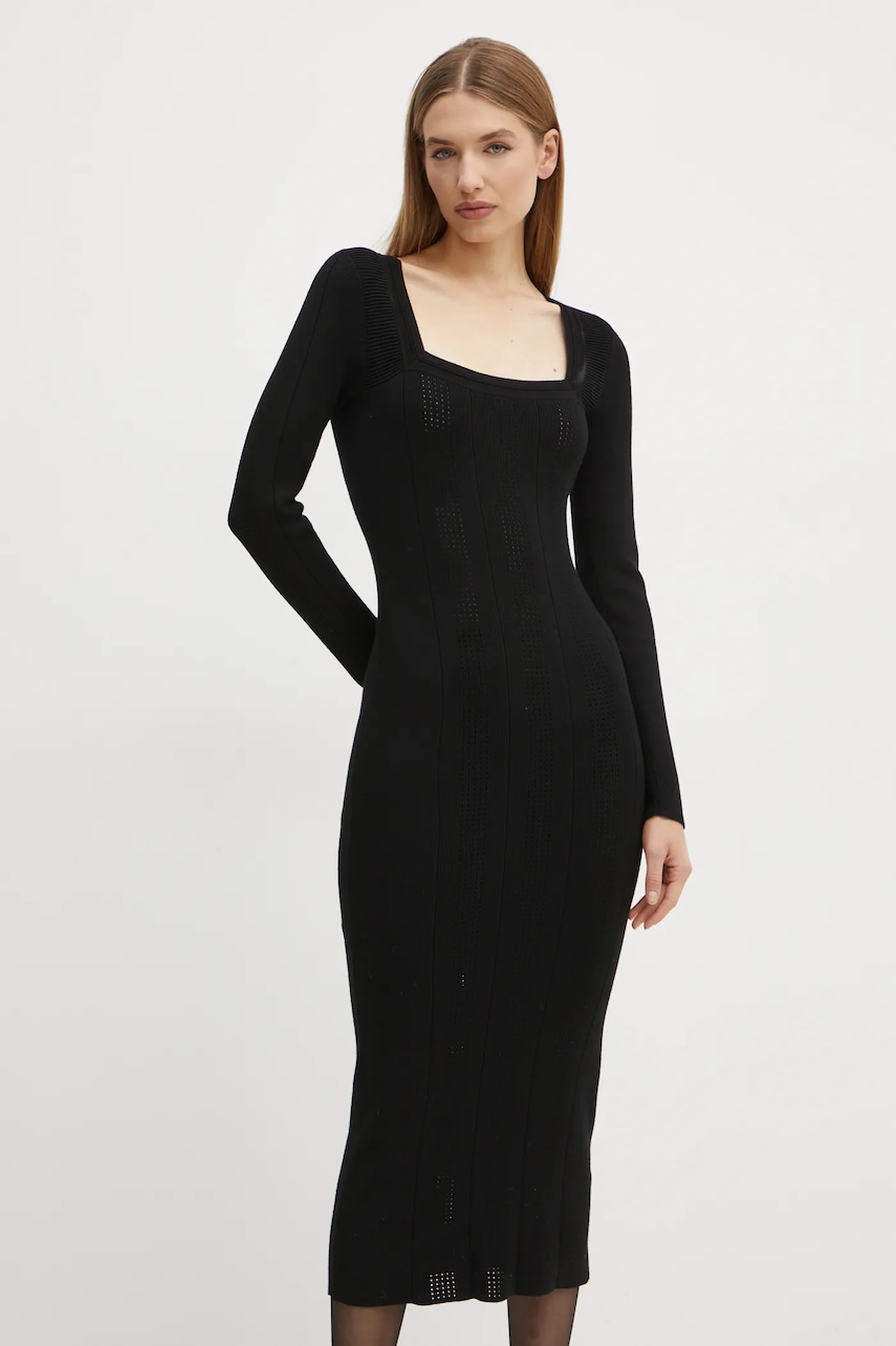 BOSS rochie culoarea negru