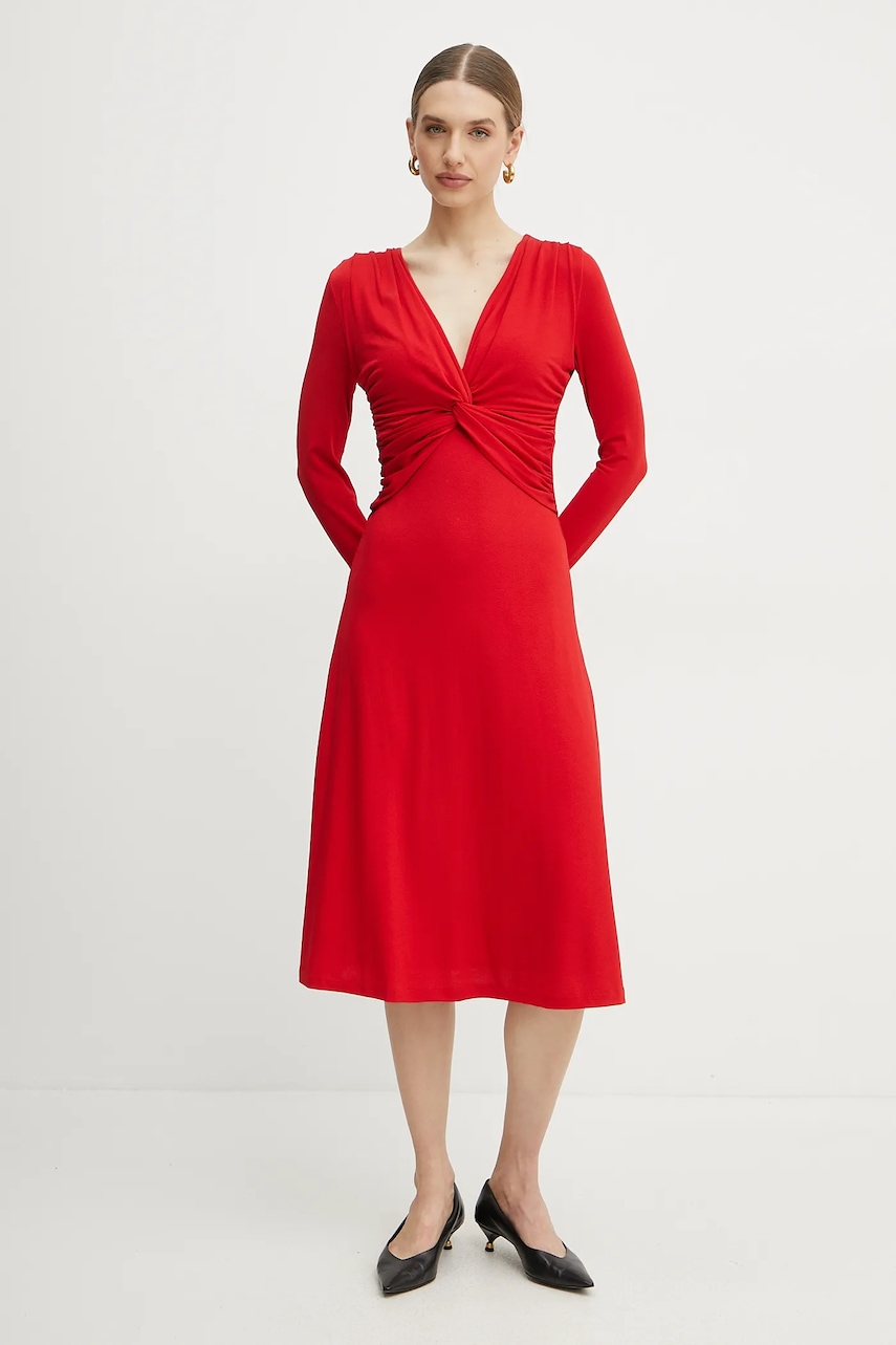 BOSS rochie culoarea rosu