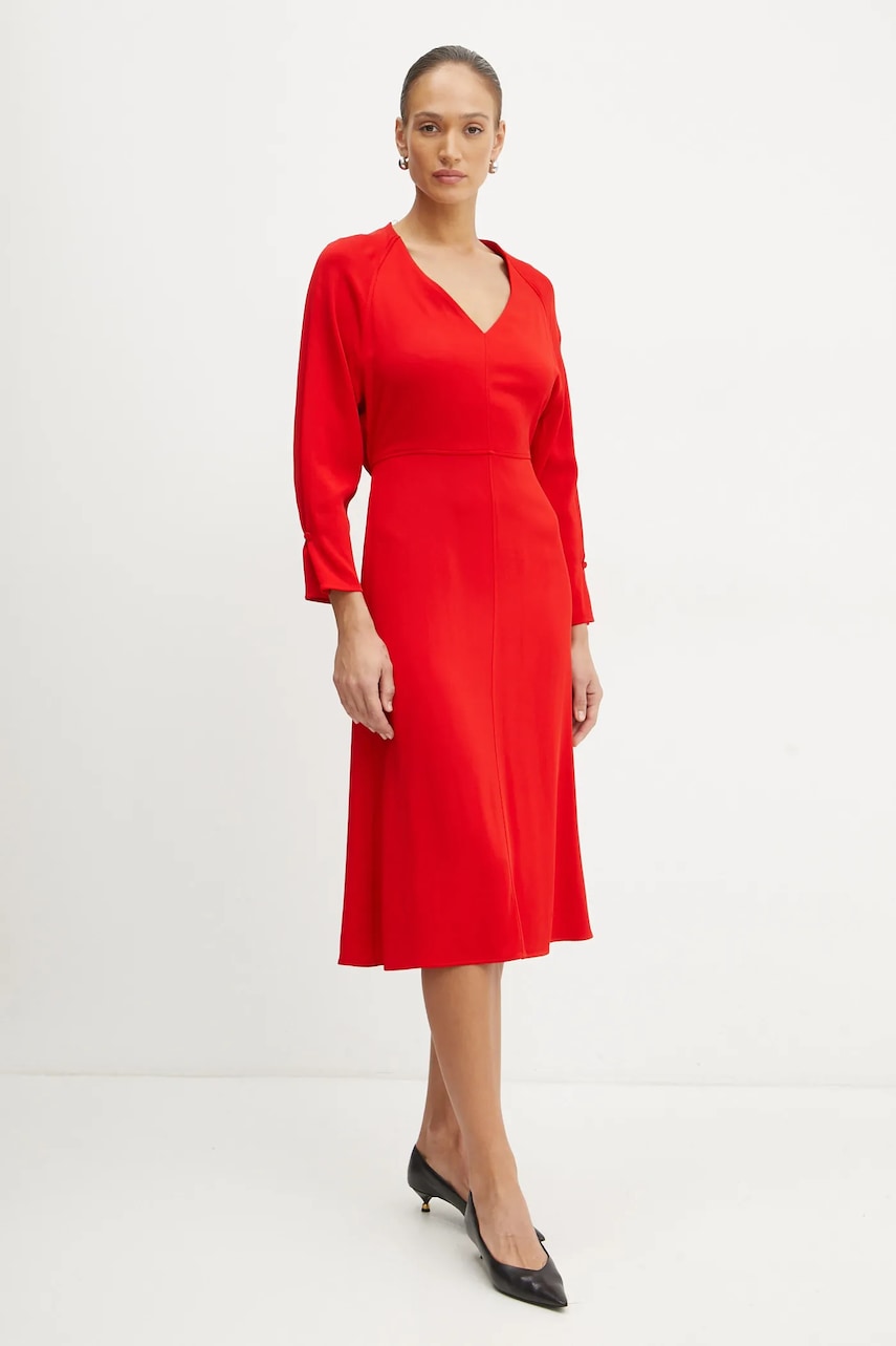 BOSS rochie culoarea rosu