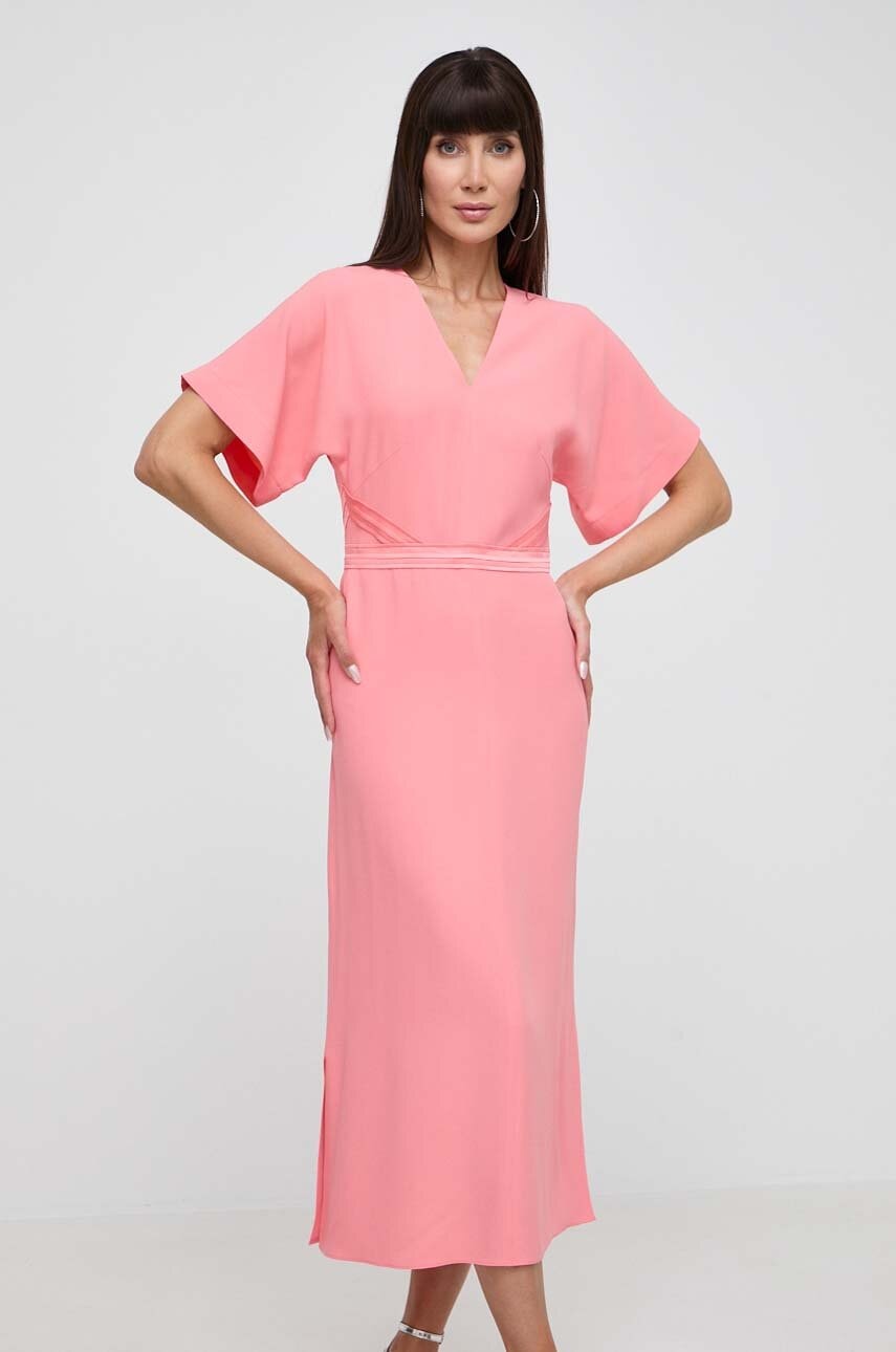 BOSS rochie culoarea roz