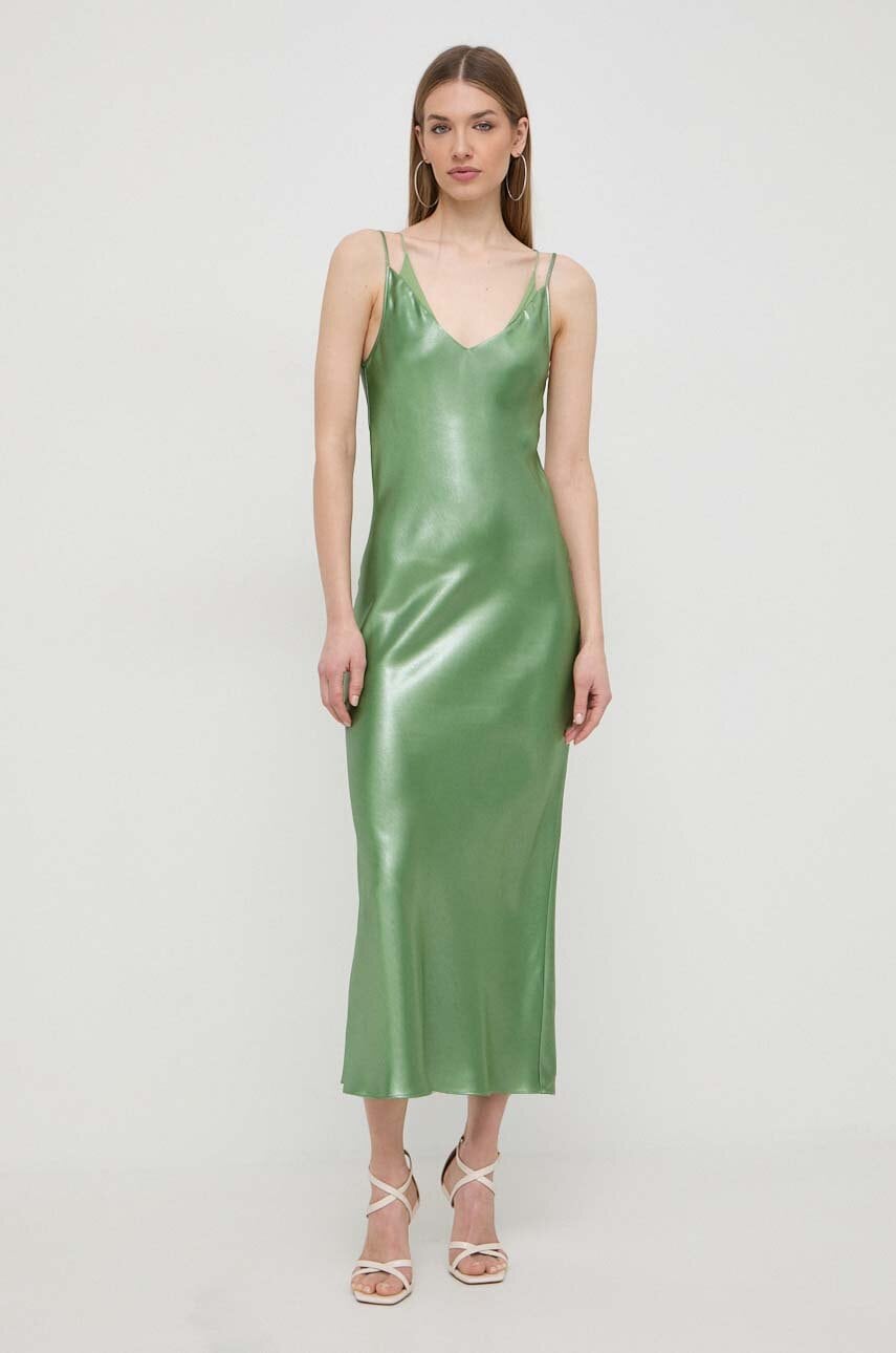 BOSS rochie culoarea verde