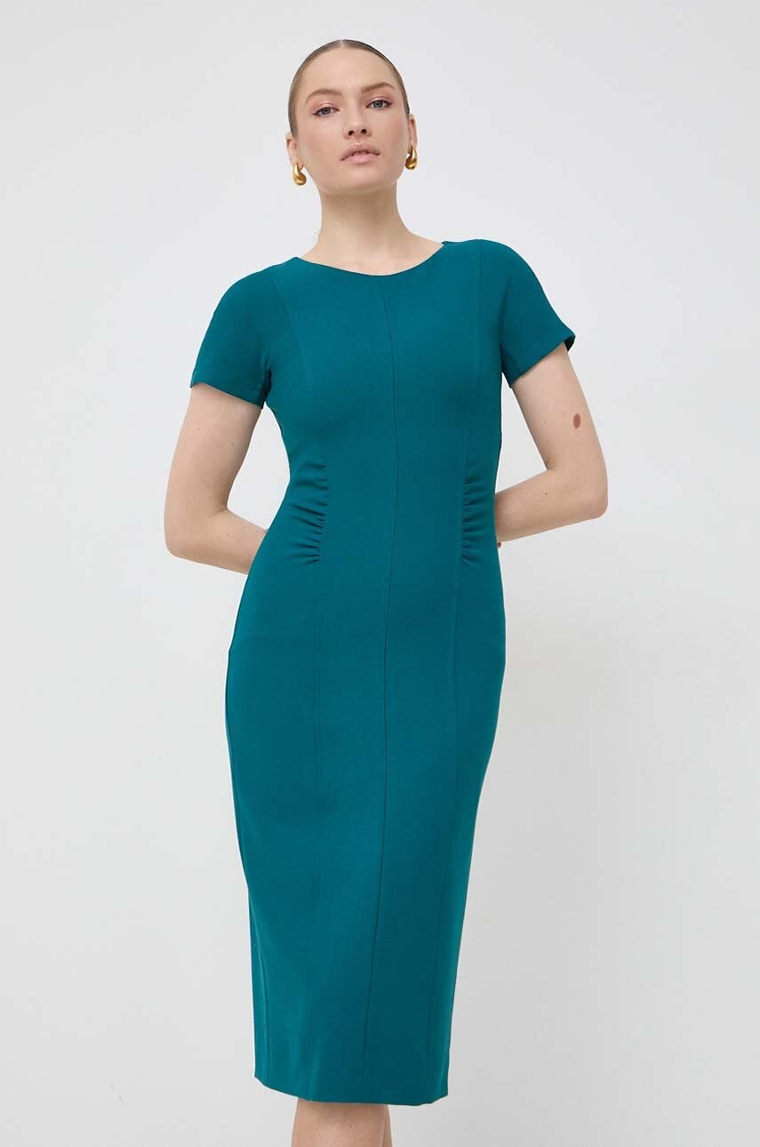 BOSS rochie culoarea verde