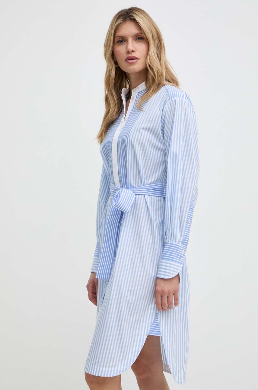 BOSS rochie din bumbac mini