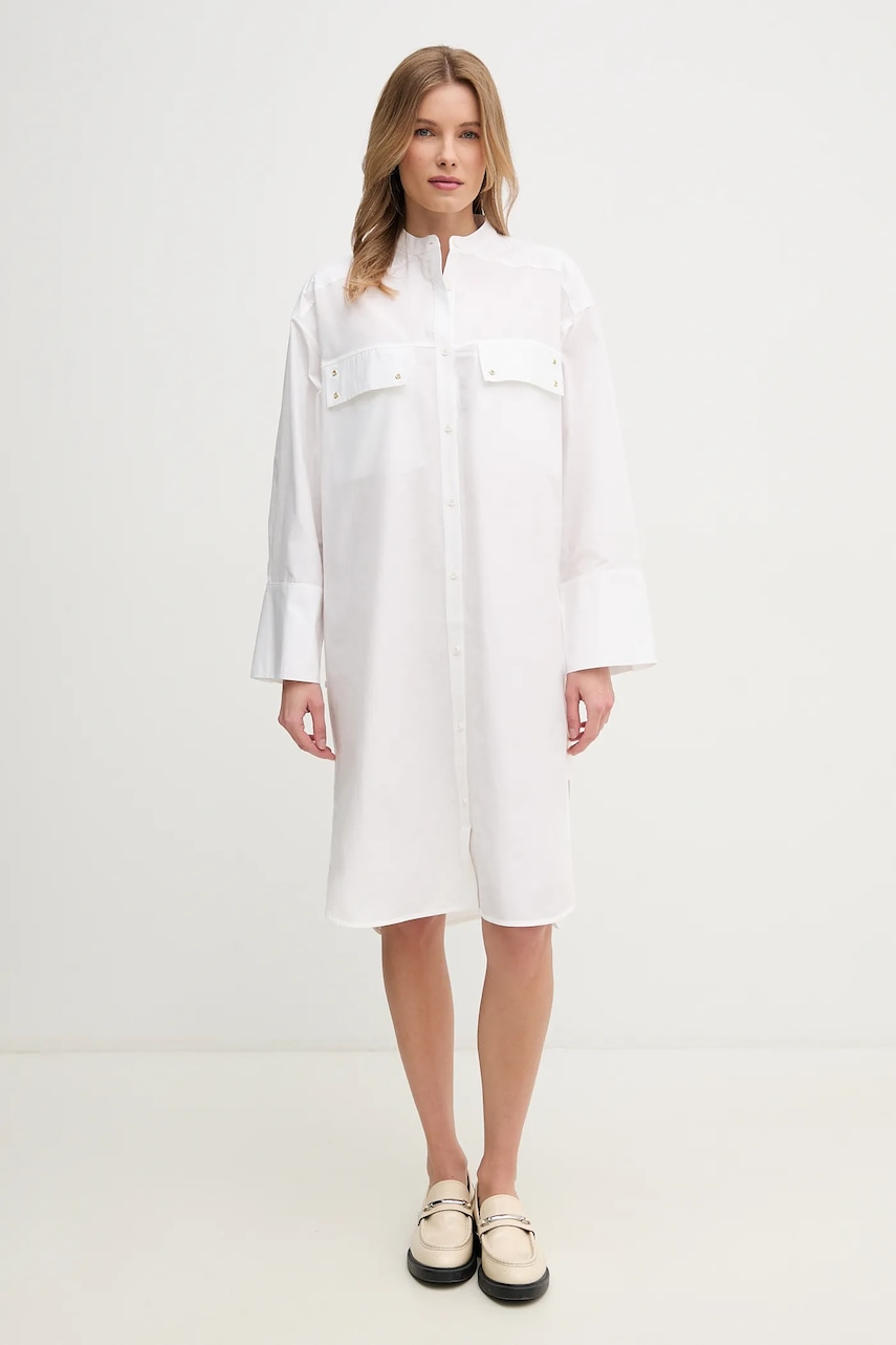 Barbour rochie Alma culoarea alb