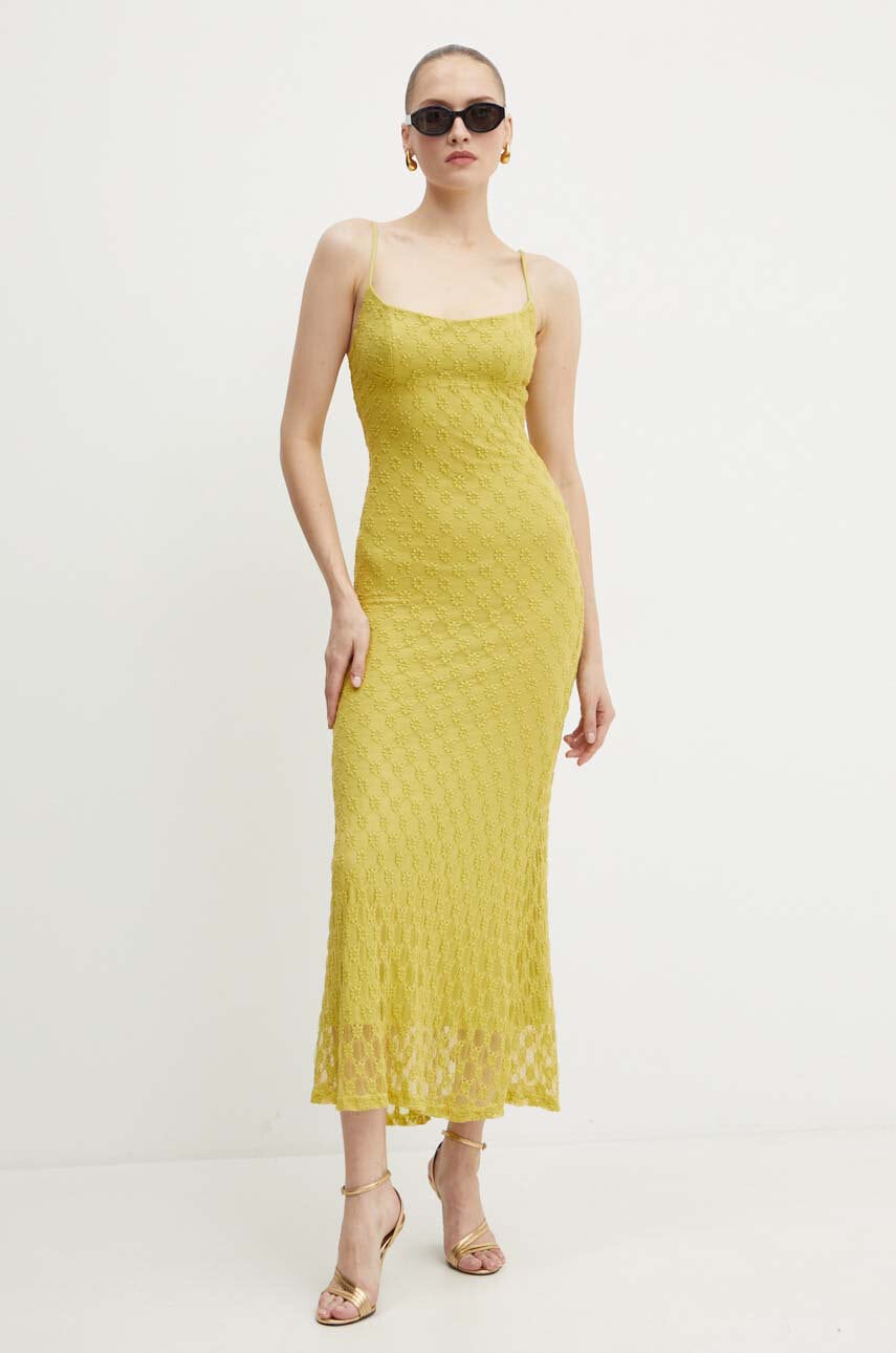 Bardot rochie ADONI culoarea verde