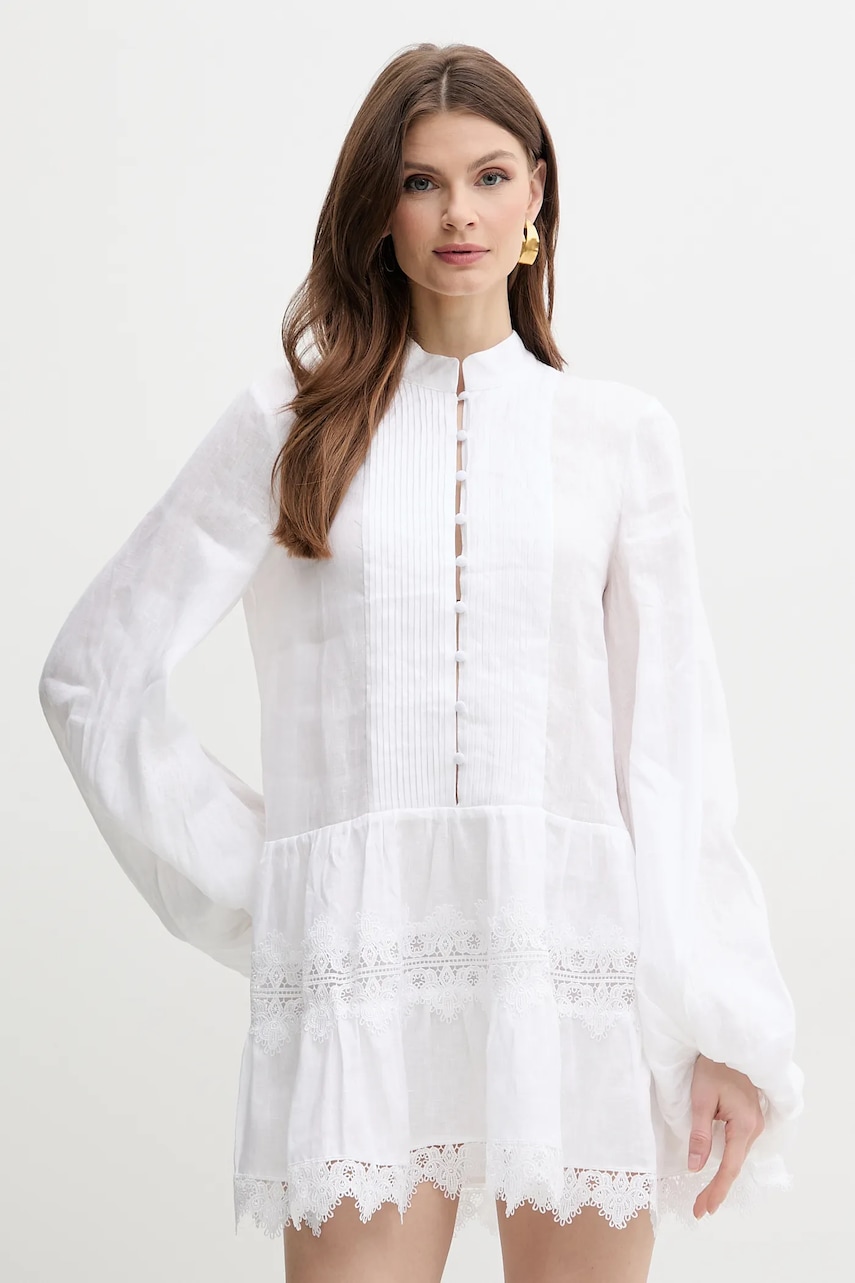Bardot rochie ANTONIA culoarea alb