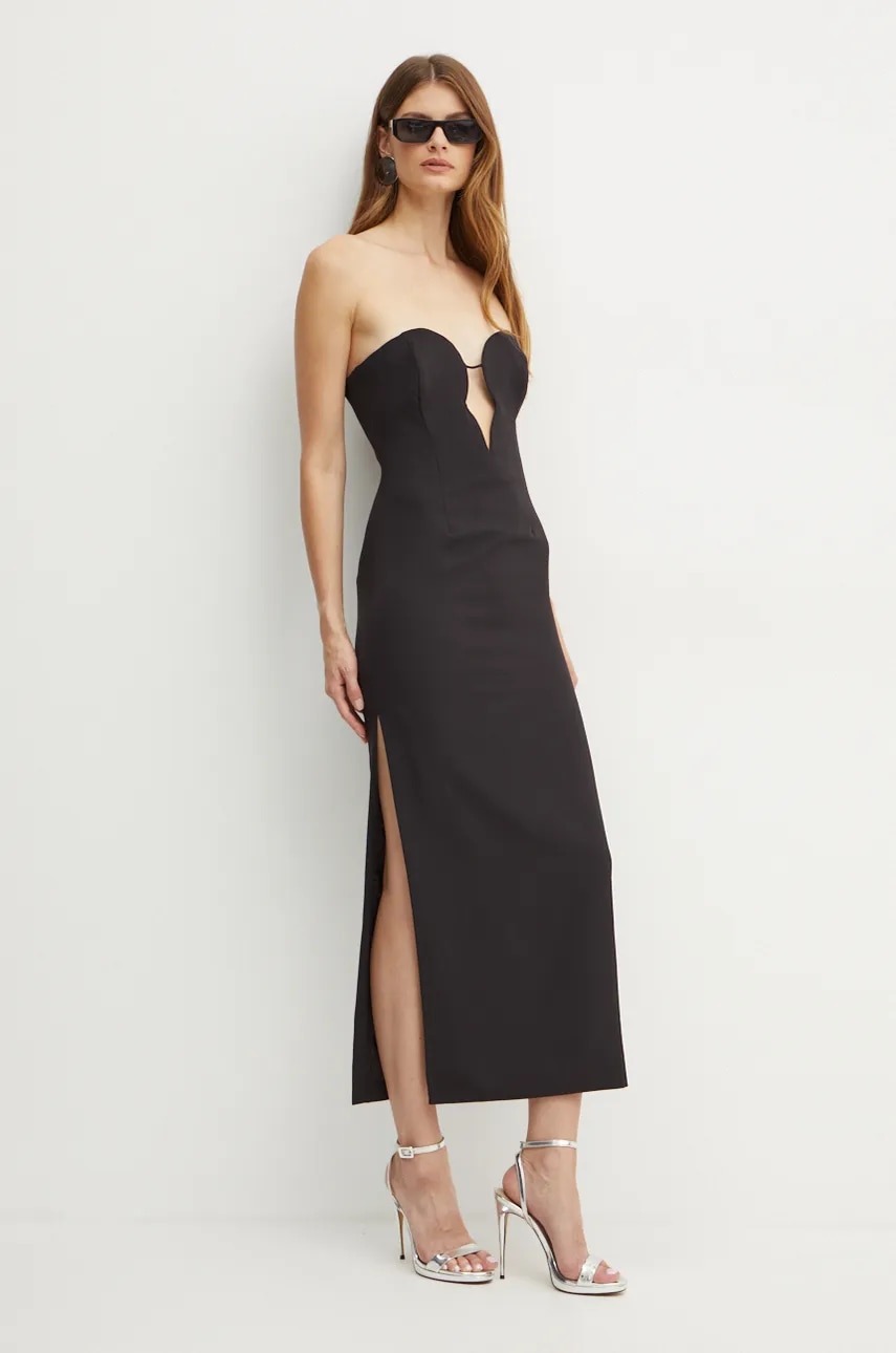 Bardot rochie ELENI culoarea negru