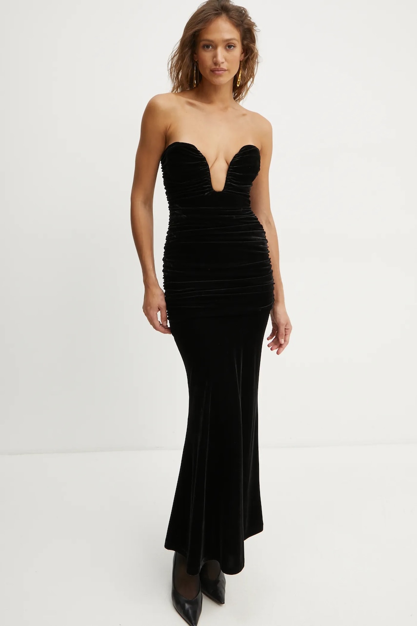 Bardot rochie ELVIRA culoarea negru