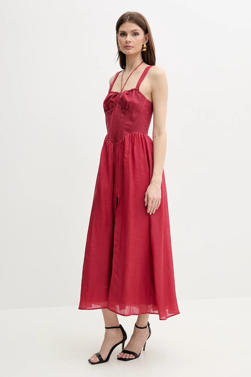 Bardot rochie ESRA culoarea rosu