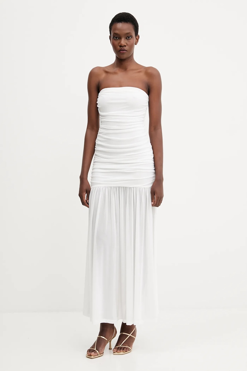 Bardot rochie culoarea alb