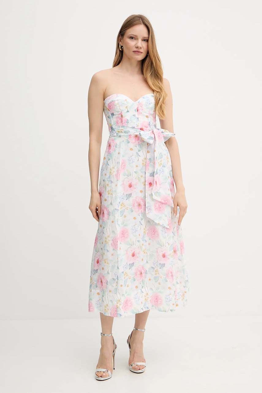 Bardot rochie culoarea alb
