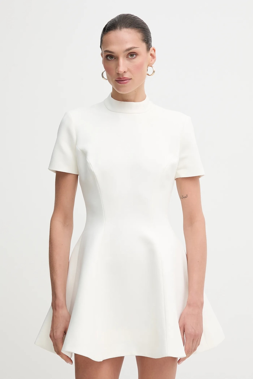Bardot rochie culoarea alb