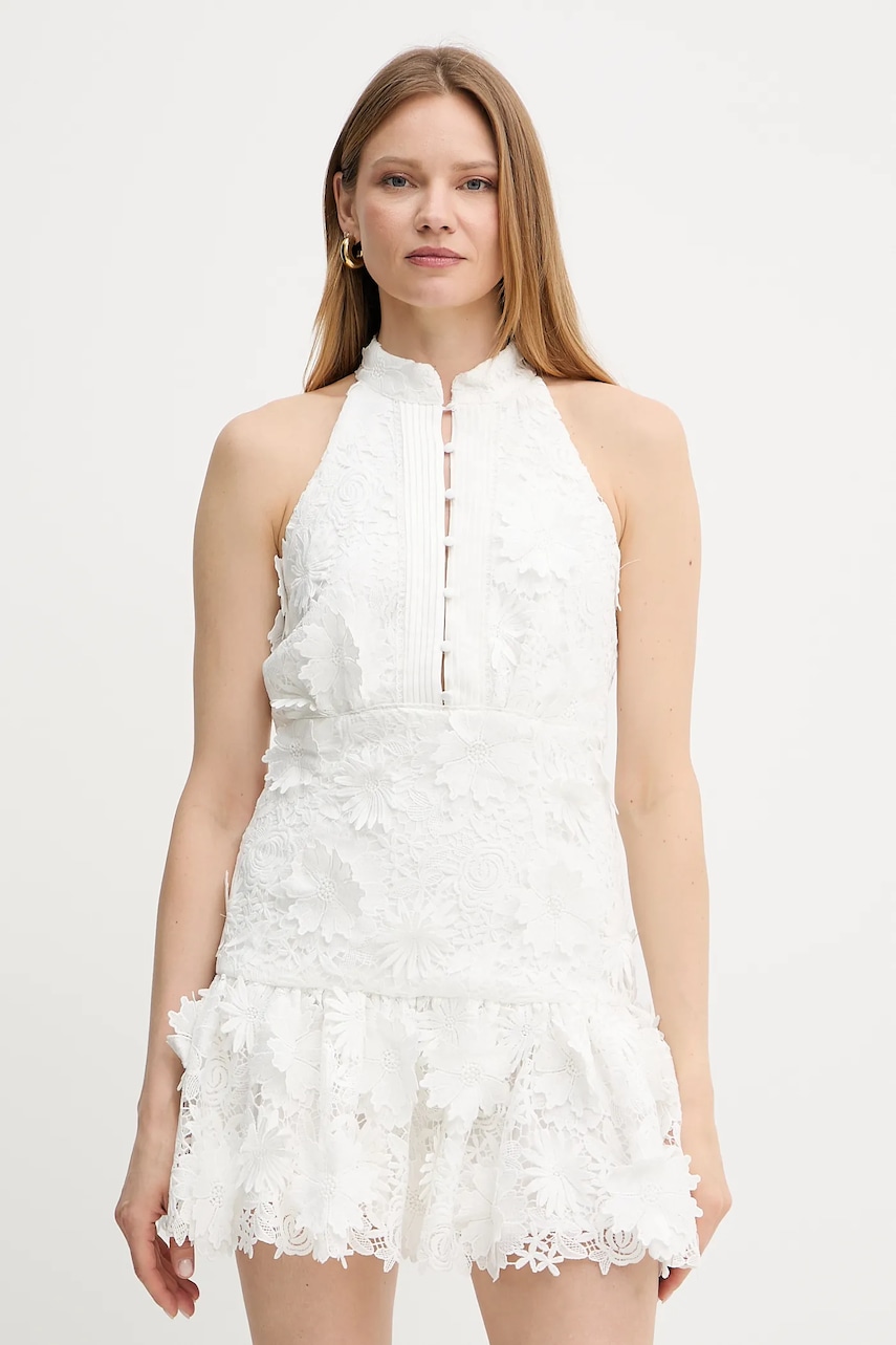 Bardot rochie culoarea alb
