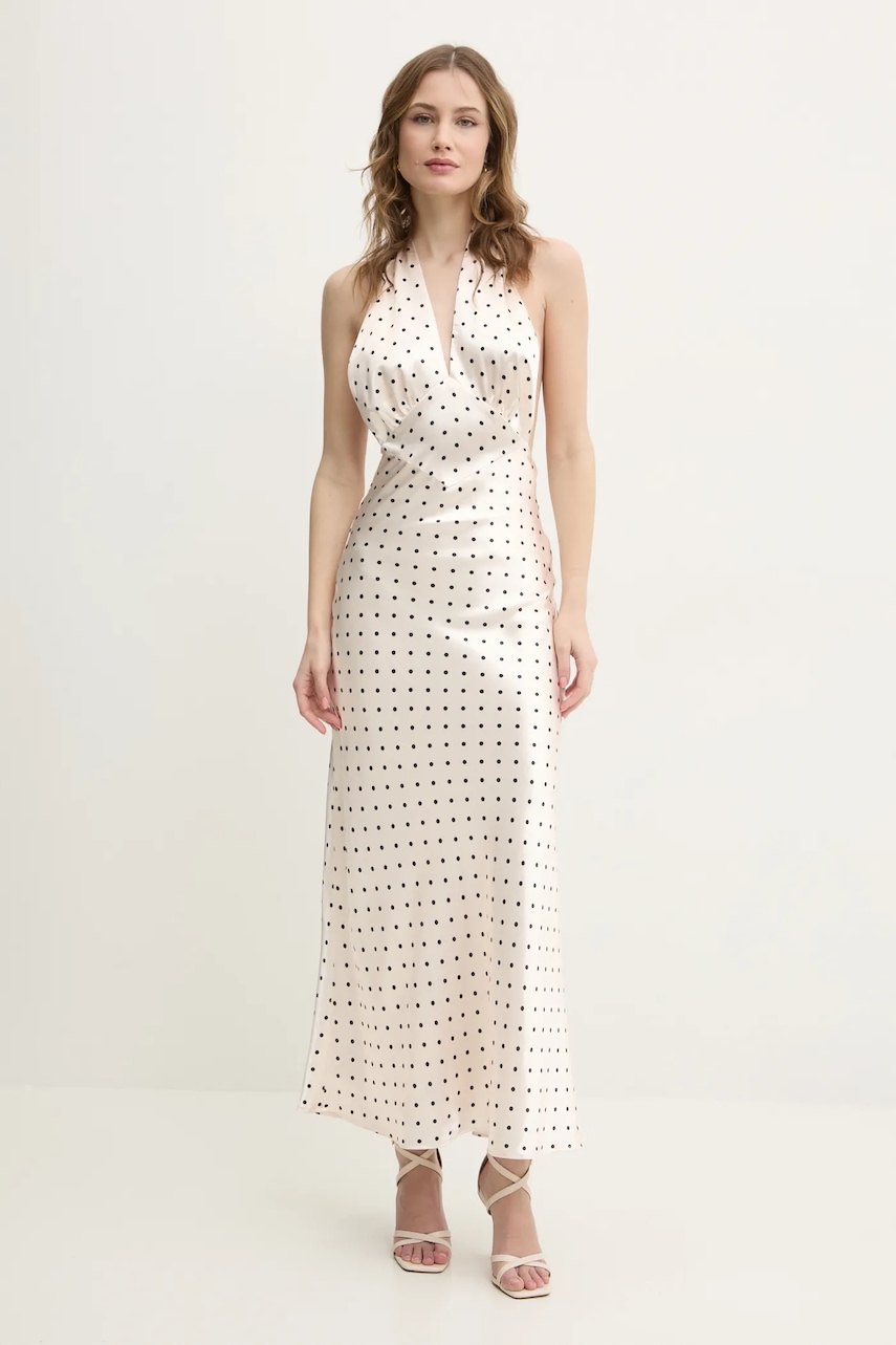Bardot rochie culoarea bej