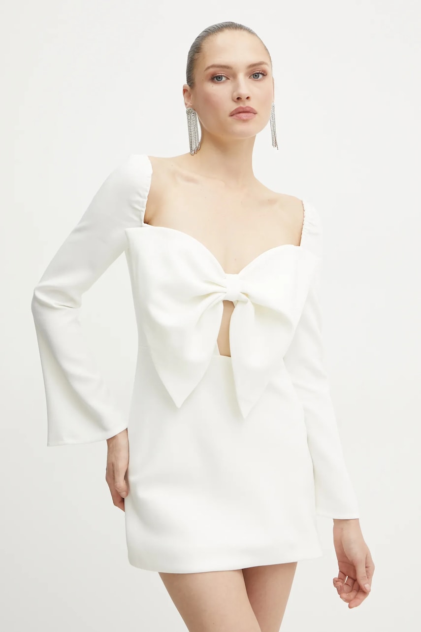 Bardot rochie culoarea bej