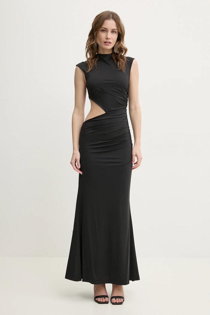 Bardot rochie culoarea negru