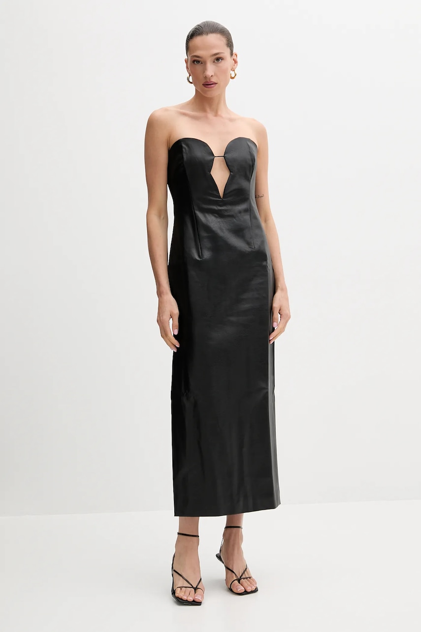 Bardot rochie culoarea negru
