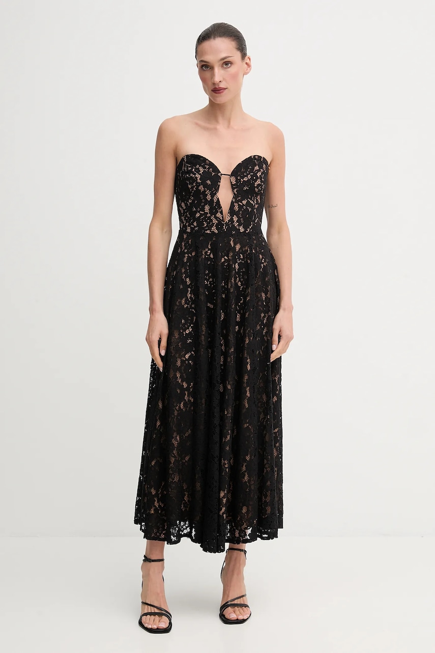 Bardot rochie culoarea negru
