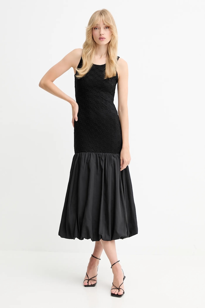 Bardot rochie culoarea negru