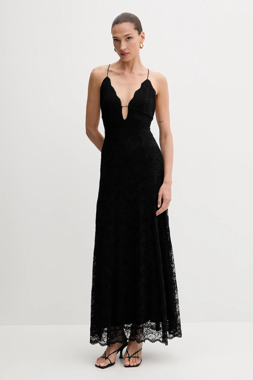 Bardot rochie culoarea negru