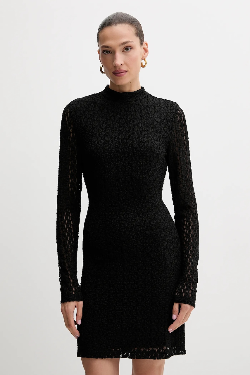 Bardot rochie culoarea negru