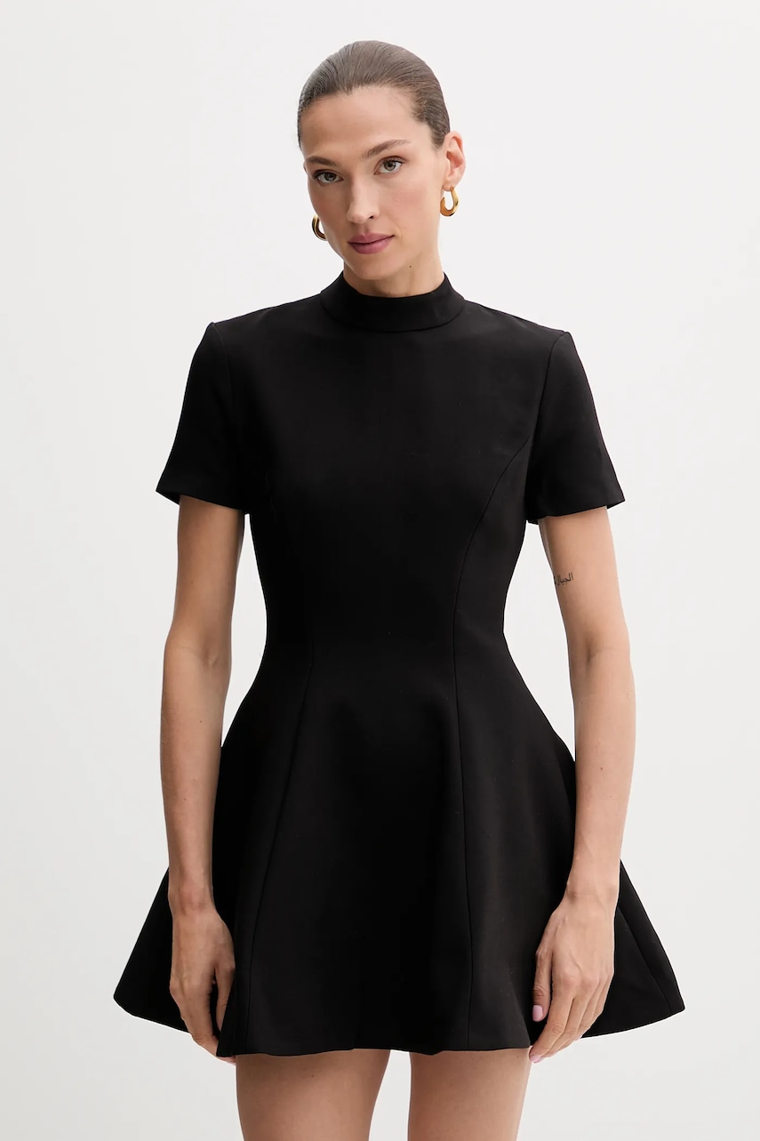 Bardot rochie culoarea negru